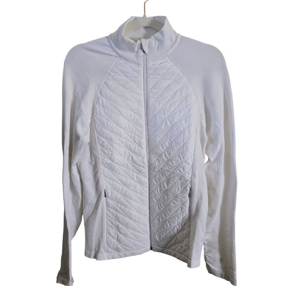 Athleta Flurry Force Insulated Primaloft Jacket Bright White Size M - Picture 2 of 9